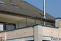 Terrassengel�nder mit einem Edelstahlhandlauf - (c) by Metallbau Fritz