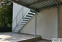 Stahlbalkon mit Treppe 24-08 - (c) by Metallbau Fritz