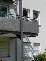 Balkongelnder, Stahl, verzinkt fr den Auenbereich und farbbeschichtet - (c) by Metallbau Fritz
