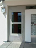 Tr, Tren, Eingangstr mit Briefkastenanlage, Hauseingangstr aus wrmegedmmtem Aluminiumprofil - (c) by Metallbau Fritz